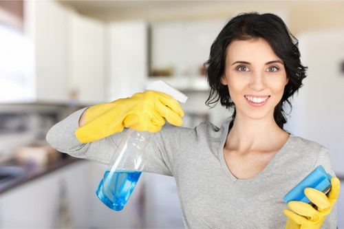 Local cleaners handling a rental property move-out clean in SE3