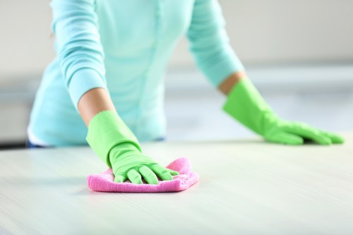Deep carpet cleaning process in a home with modern equipment