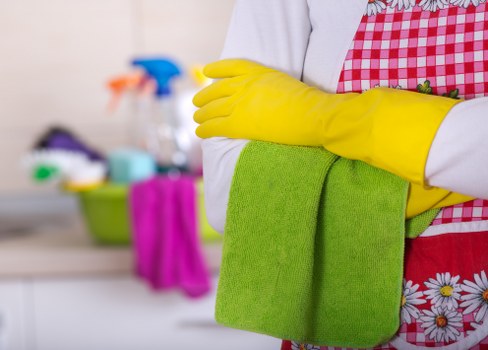 Local cleaning team working in a commercial property in SE3